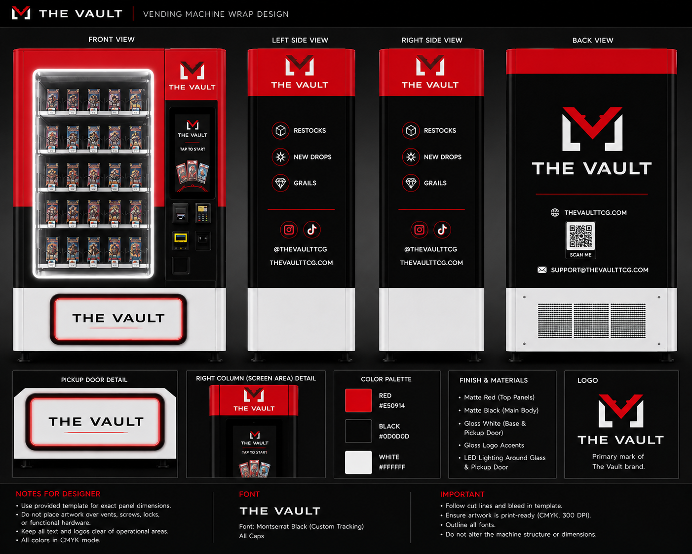 THE VAULT vending machine wrap concept
